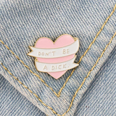 Pink Love Micro Pin Brooch for Jackets and Bags