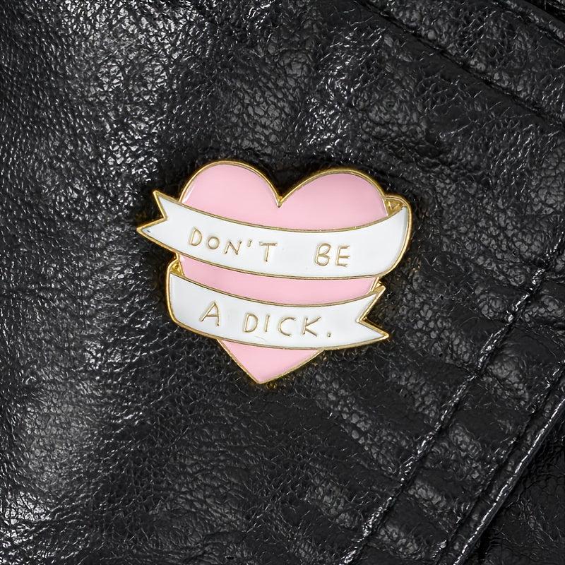 Pink Love Micro Pin Brooch for Jackets and Bags
