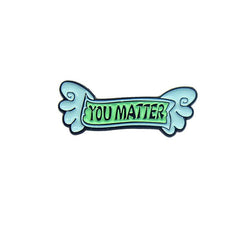 Novel Personality Cartoon Letter Brooch