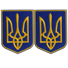 J CARP 2pcs Ukrainian Flag Hook and loop Patches