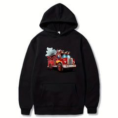 Fire Truck Hand-painted Painting Ink Hot Stamping Ironing Hot Transfer