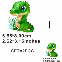 Dinosaur Heat Transfer Film for Clothing Bags Pillows - Men's Decorative Patch