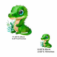 Dinosaur Heat Transfer Film for Clothing Bags Pillows - Men's Decorative Patch