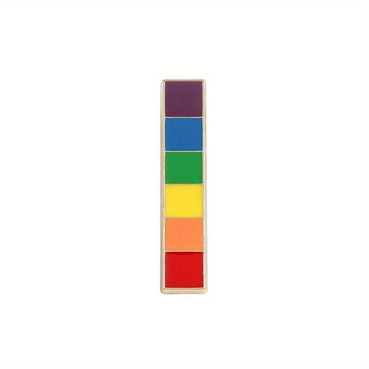 Colorful Rainbow Enamel Pin for Men Love Flag Brooch Holiday Gift