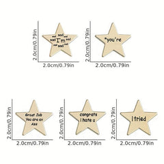Emotions Enamel Pins Golden Star Brooches Lapel Badges Funny Quotations Jewelry
