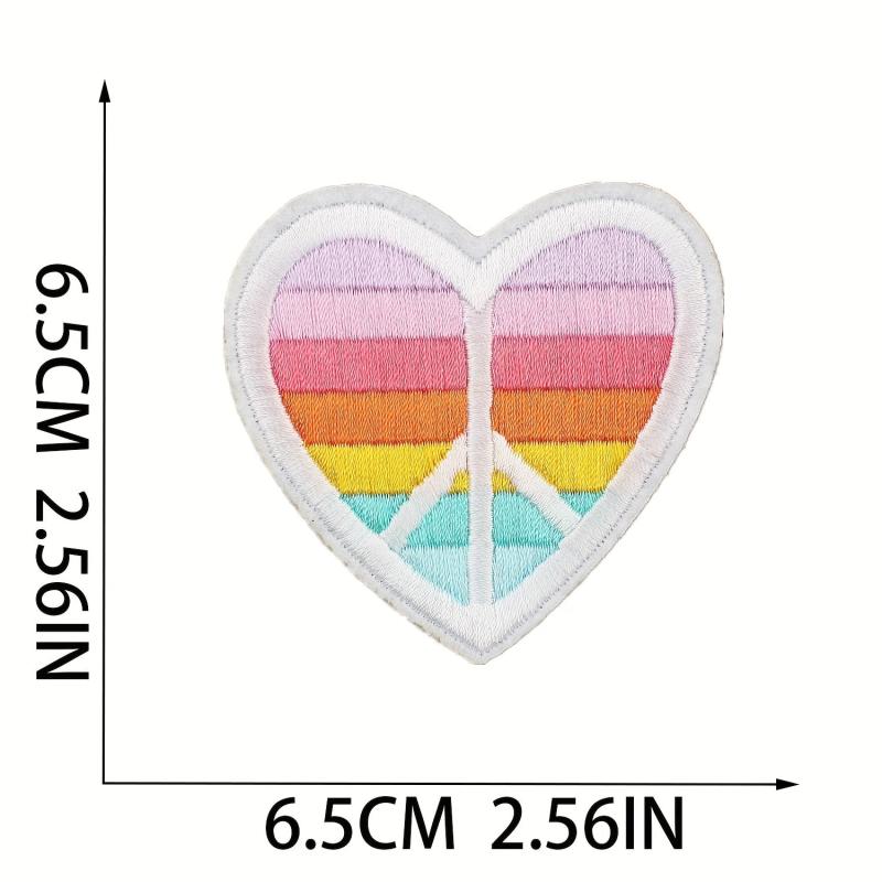 36pcs Rainbow Butterflies Iron On Patches For Girls Sew On Embroidered Applique