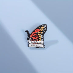 5pcs Butterfly Moth Animal Insect Brooch Pin Lapel Pins For Men