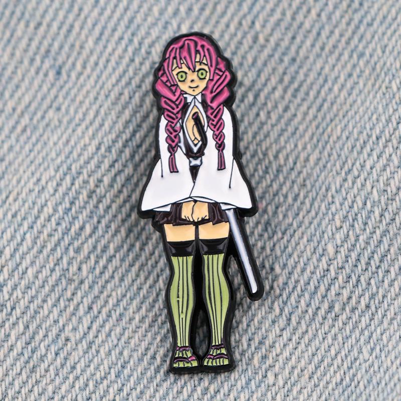 Men's Anime Backpack Enamel Pin Badges, Manga Pin Accessories