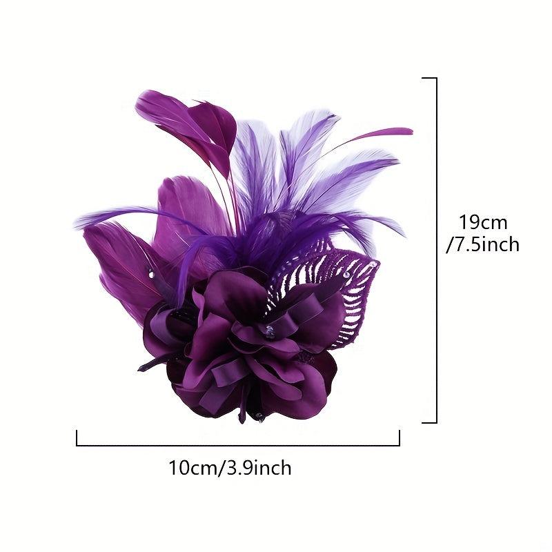 Flower Brooch Pin Corsage Headwear Hair Accessories Wedding Party