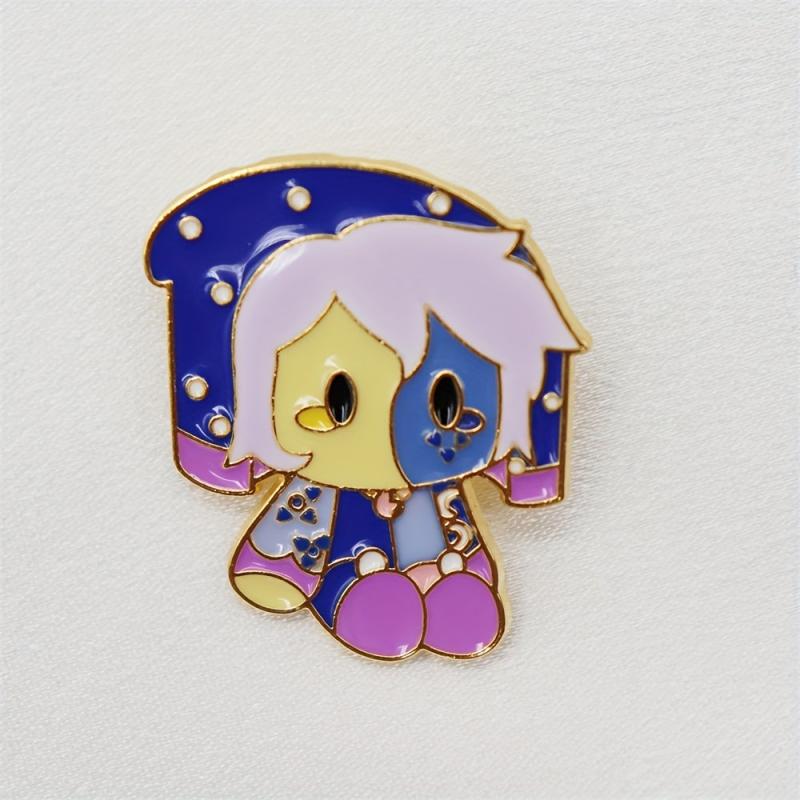 Anime Clown Metal Pin For Men Creative Cartoon Brooch For Men Bag