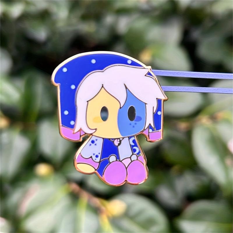 Anime Clown Metal Pin For Men Creative Cartoon Brooch For Men Bag