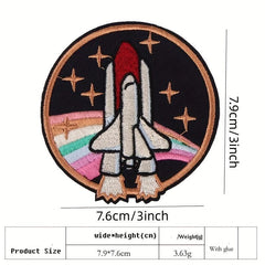 4pcs Cartoon Planet Embroidered Patch Stickers Clothes Pants Hat Cloth Stickers