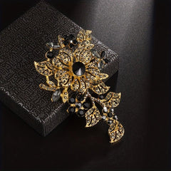 Gorgeous Flower Brooch Men's Party Prom Costume Accessories