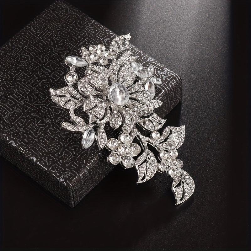 Gorgeous Flower Brooch Men's Party Prom Costume Accessories