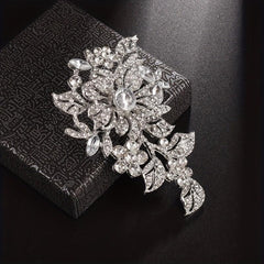 Gorgeous Flower Brooch Men's Party Prom Costume Accessories