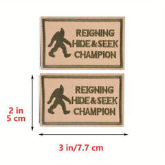JCARP 2pcs Hook&Loop Embroidered Patches Tactical Badges For Men