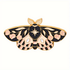 Butterfly Moon Enamel Pin Set - Anime Lapel Pin