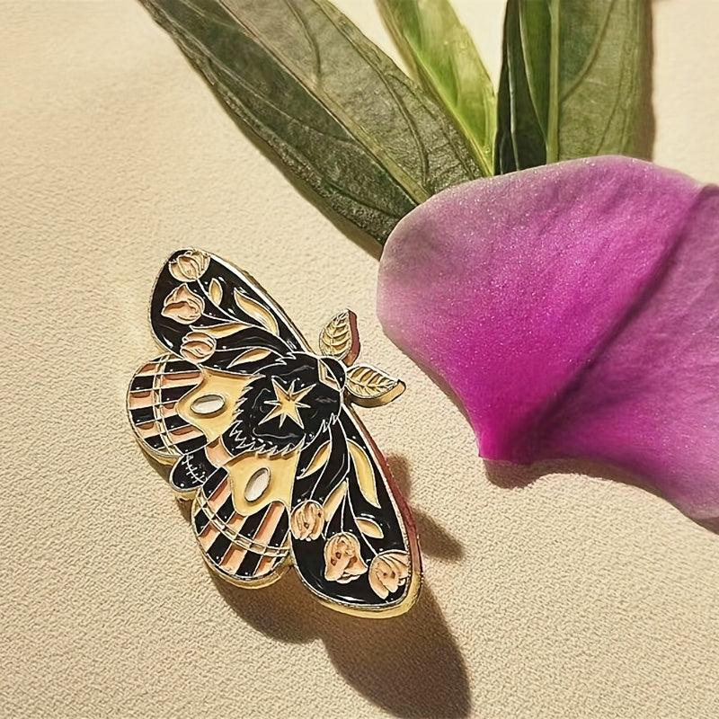 Butterfly Moon Enamel Pin Set - Anime Lapel Pin