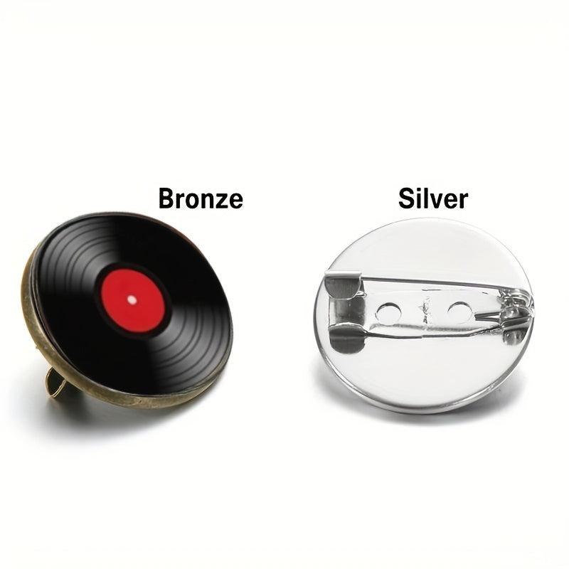 Record Player Brooch Pins Collar Jackets Dress Suit Hats Scarves Pants Brooches