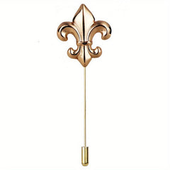 Vintage Military Style Flower Brooch Long Pin for Men
