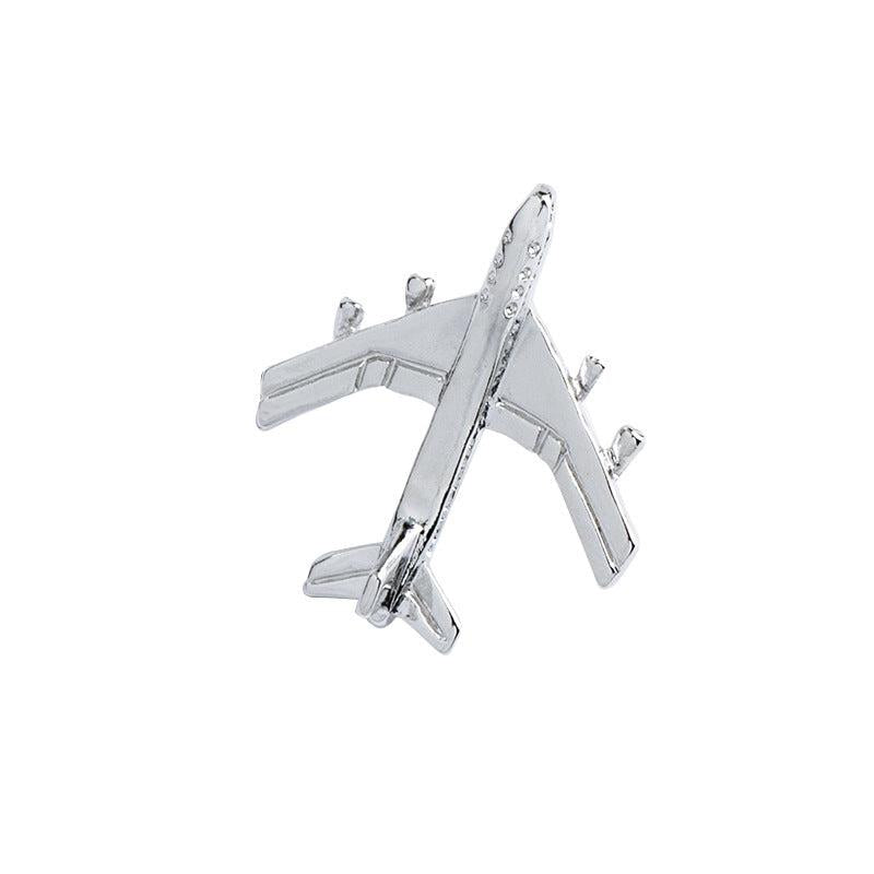 Airplane Brooch Japanese All Match Coat Decoration Retro For Men