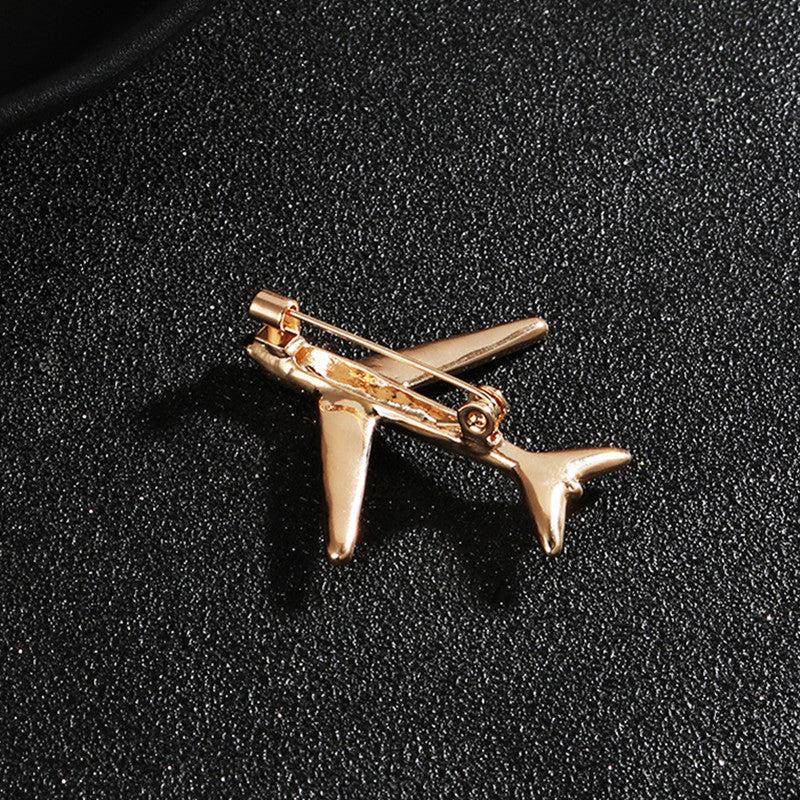 Aircraft Brooch For Men