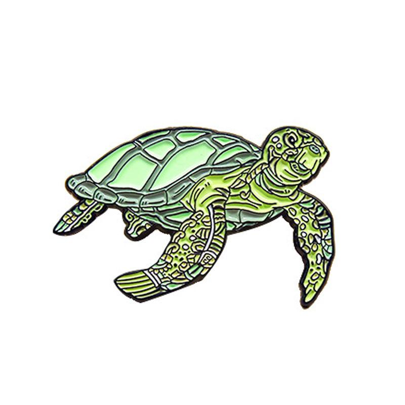 Sea Animals Jellyfish And Turtles Alloy Brooch