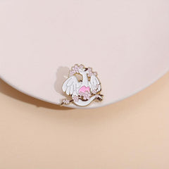 Dragon & Flower Brooch Backpack Clothing Badge Men's Brooch