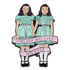 Enamel Pin Badges Brooches For Men Twin Girls Pins For Backpacks