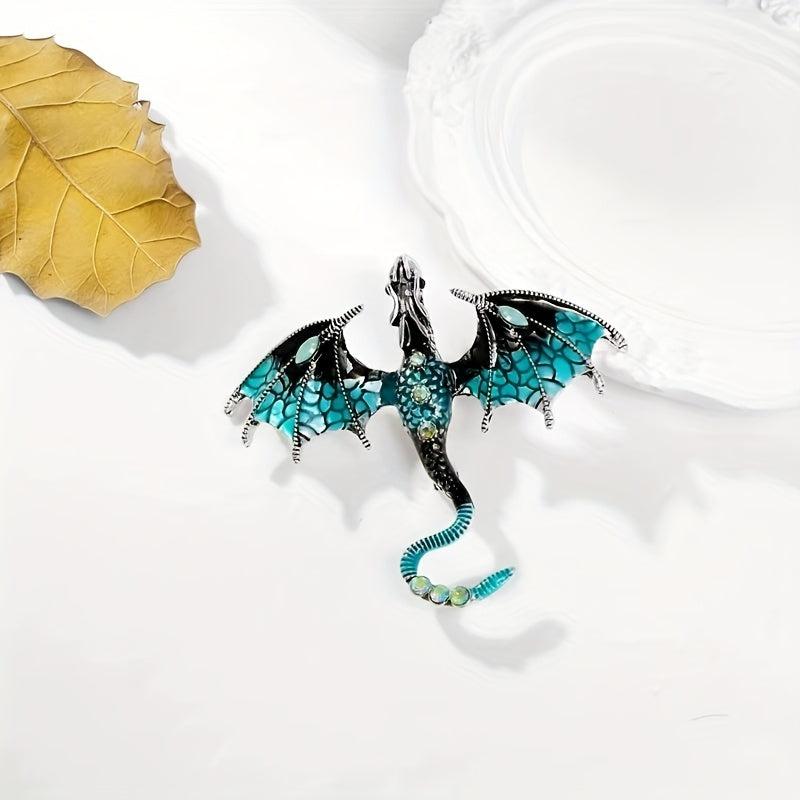 Retro Dragon Shape Brooch For Men