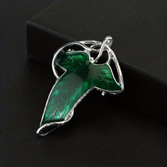 Leaf Shape Alloy Brooch Chest Flower Pin For Men
