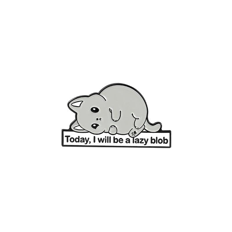 6pcs Animals Alloy Brooch Cartoon Rabbit Hamster Letter Anti-slip Button