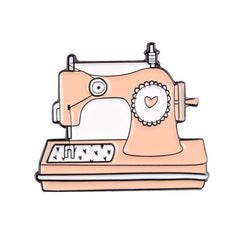 Sewing Machine Brooch Men's Pin