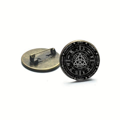 Pagan Wheel Brooch Pins Set of 3