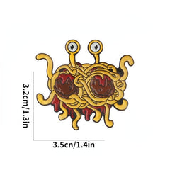 Creative Flying Spaghetti Monster Brooch