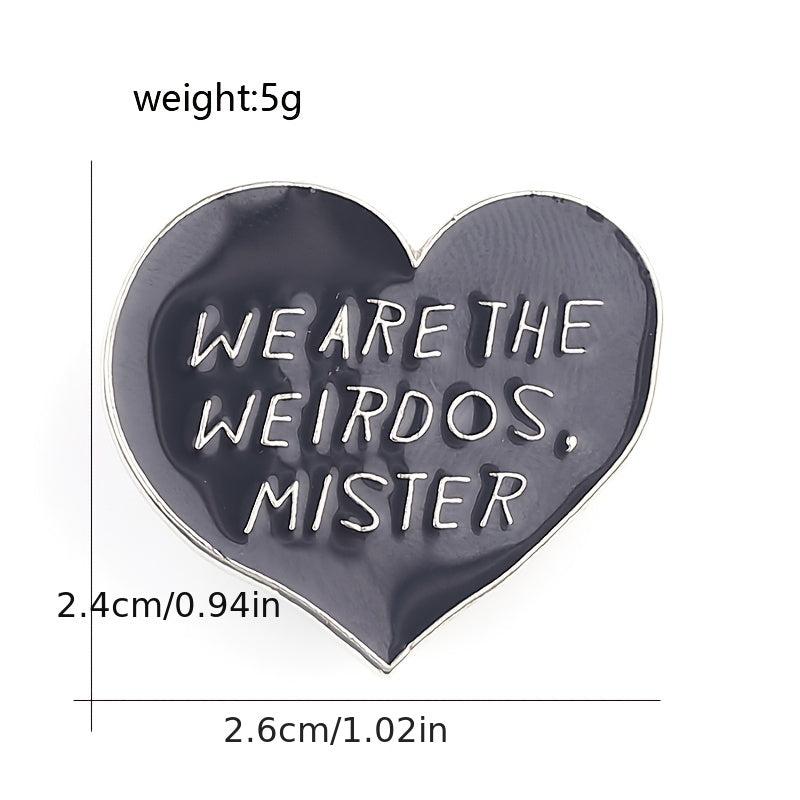 Heart Shaped Letter Brooch