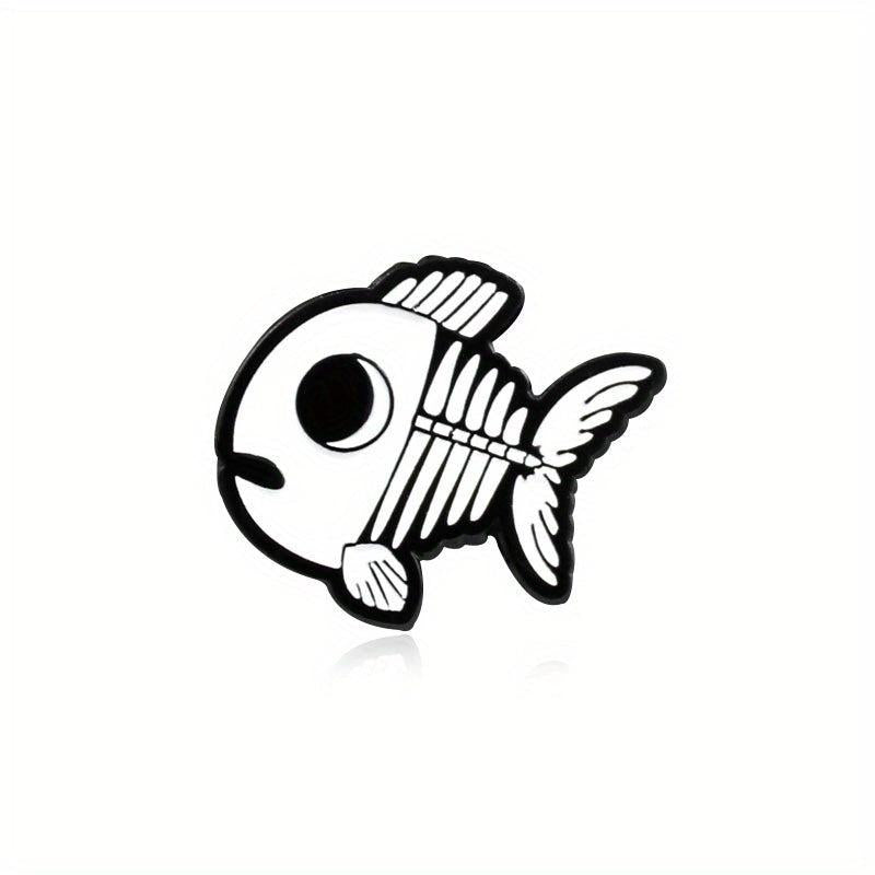 Mermaid Doll & Small Fish Baby Brooch Jewelry