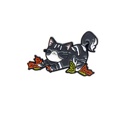 Playing Napping Cat Zinc Alloy Brooch For Party