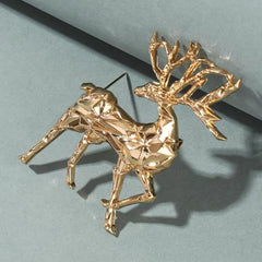 Unisex Deer Brooch Pin