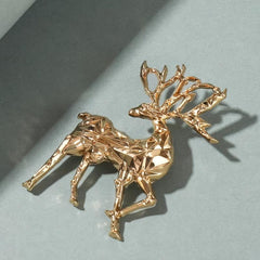 Unisex Deer Brooch Pin