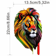 Colorful Lion Iron On Sublimation Stickers Heat Press Decals