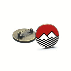 Twin Peaks Brooch Pins Dress Suit Hats Scarves Pants Jewelry
