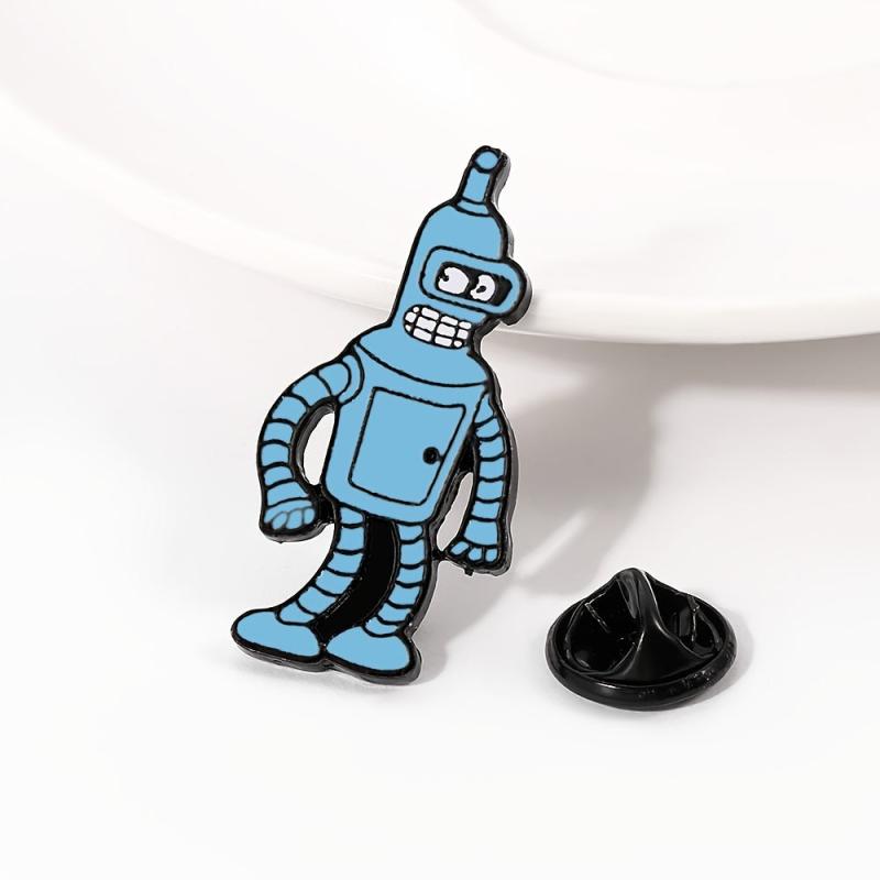 Animation Future Robot Brooch Clothing Accessory