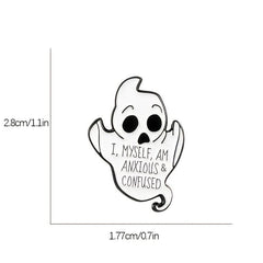 Halloween Enamel Pin Ghost Brooch Women Gift