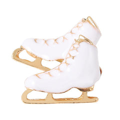 Ice Skating Brooch Team Sport Skater Jewelry Enamel Pin