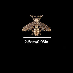 European American Retro Insect Bee Brooch Metal Collar Pin Men Women Suit