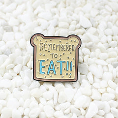 Cute Bear Toast Cartoon Brooch
