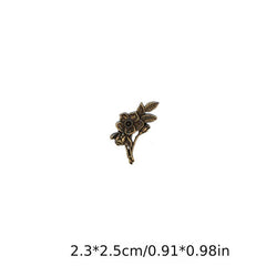 Insect Flower Brooch Retro Collar Pin Men's Business Suit Pin