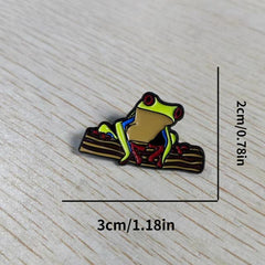 Red Eyed Tree Frog Brooch Pin For Men