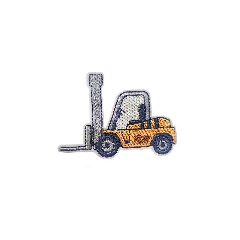 7pc Boys Cartoon Truck Excavator Embroidery Patches DIY Decorative Accessories